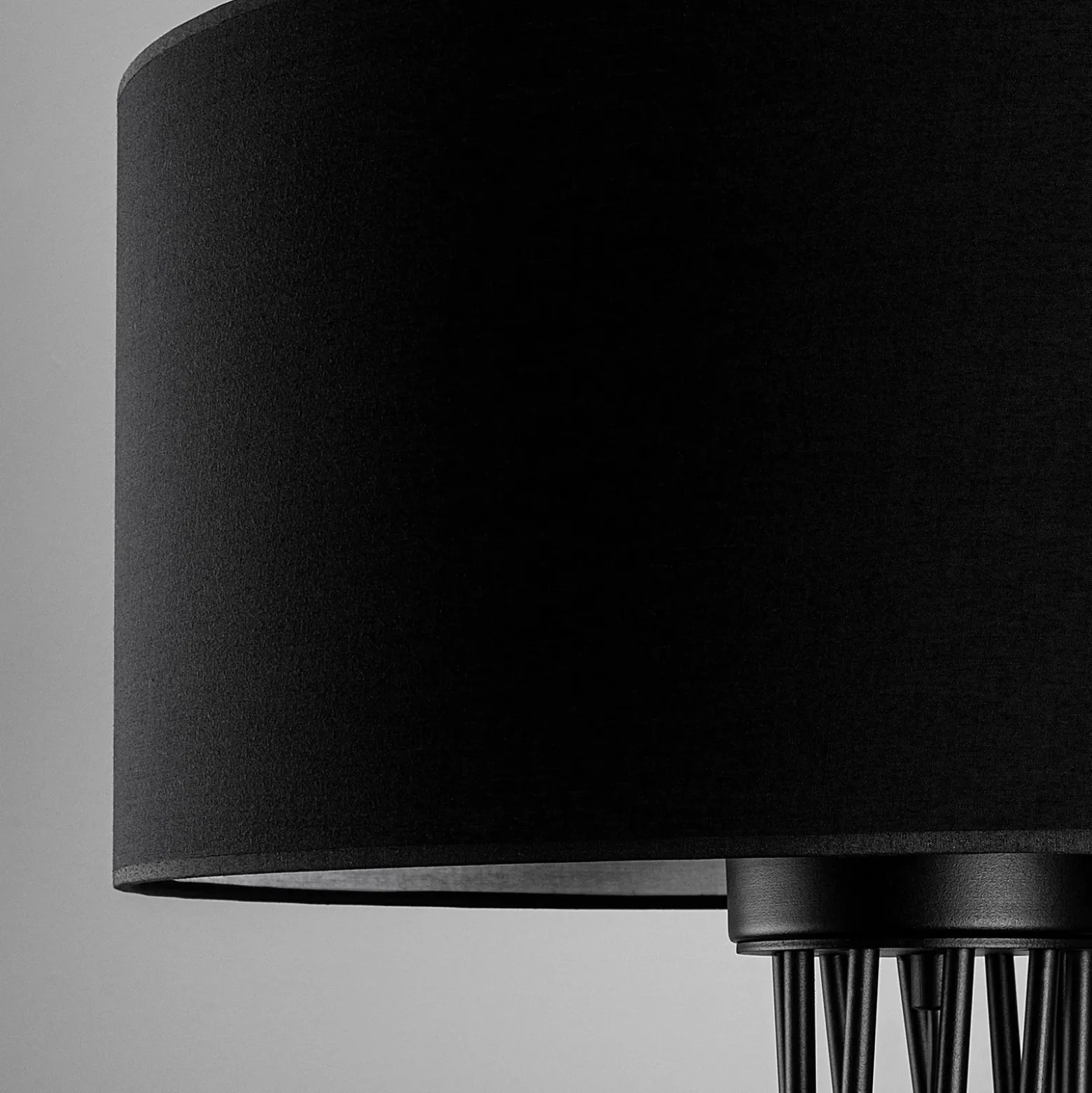 Lámpara de pie Tall 13470, negro, lona, altura 175 cm