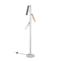 Lámpara de pie Terloa, multicolor, altura 143 cm, metal, 3 luces.