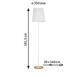 Lámpara de pie textil Stellan