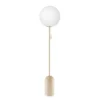 Lámpara de pie Torrano de Globen Lighting, altura 145 cm, travertino