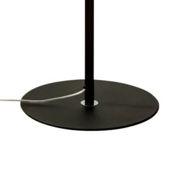 Lámpara de pie Vento, negro/dorado, metal, Ø 40 cm, E27