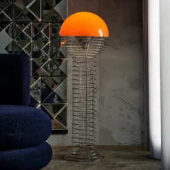 Lámpara de pie VERPAN Wire, naranja