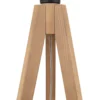 Lámpara de pie Walz, negra, madera, altura 175 cm, E27