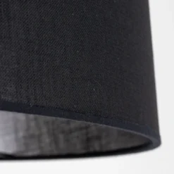 Lámpara de pie Walz, negra, madera, altura 175 cm, E27