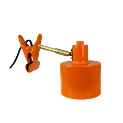 Lámpara de pinza Dyberg Larsen Ocean, naranja, E14, metal