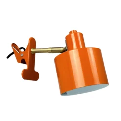 Lámpara de pinza Dyberg Larsen Ocean, naranja, E14, metal