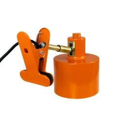 Lámpara de pinza Dyberg Larsen Ocean, naranja, E14, metal