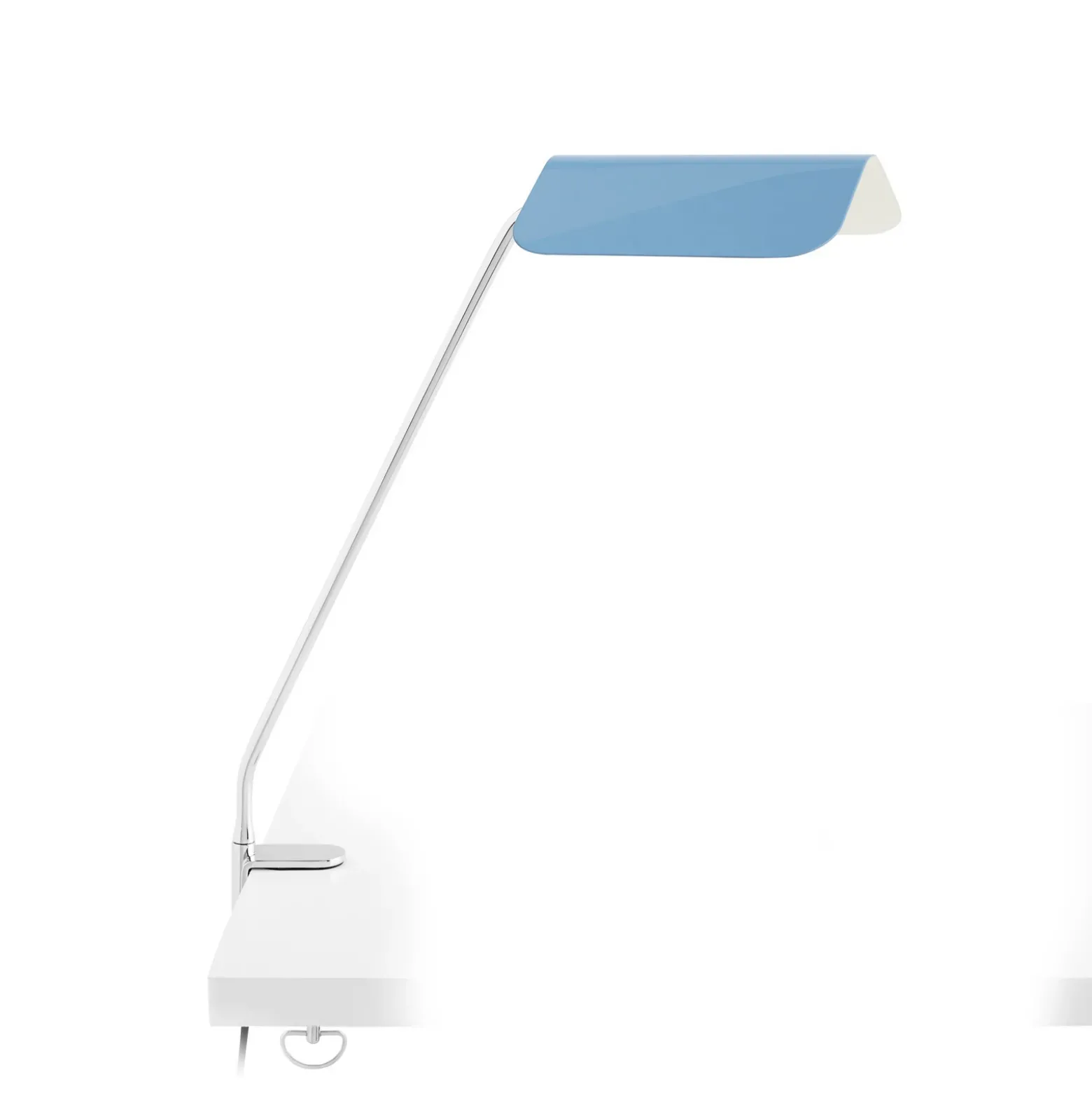 Lámpara de pinza Hay Apex, azul pastel, altura 43 cm, E14, acero