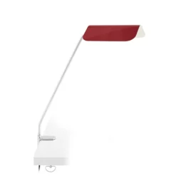 Lámpara de pinza Hay Apex, roja, altura 43 cm, E14, acero