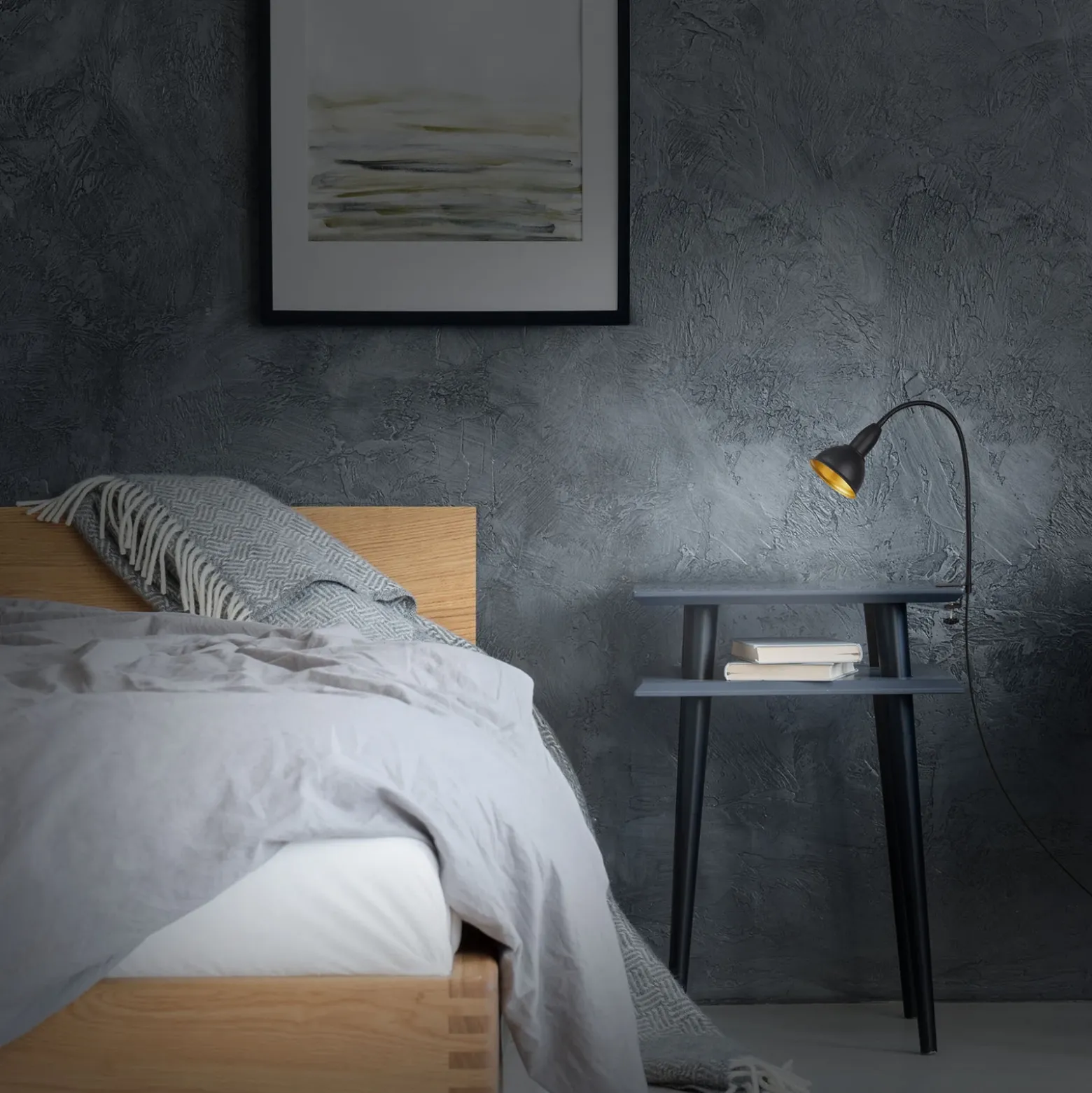 Lámpara de pinza Hygge Comfort light Retro, negro