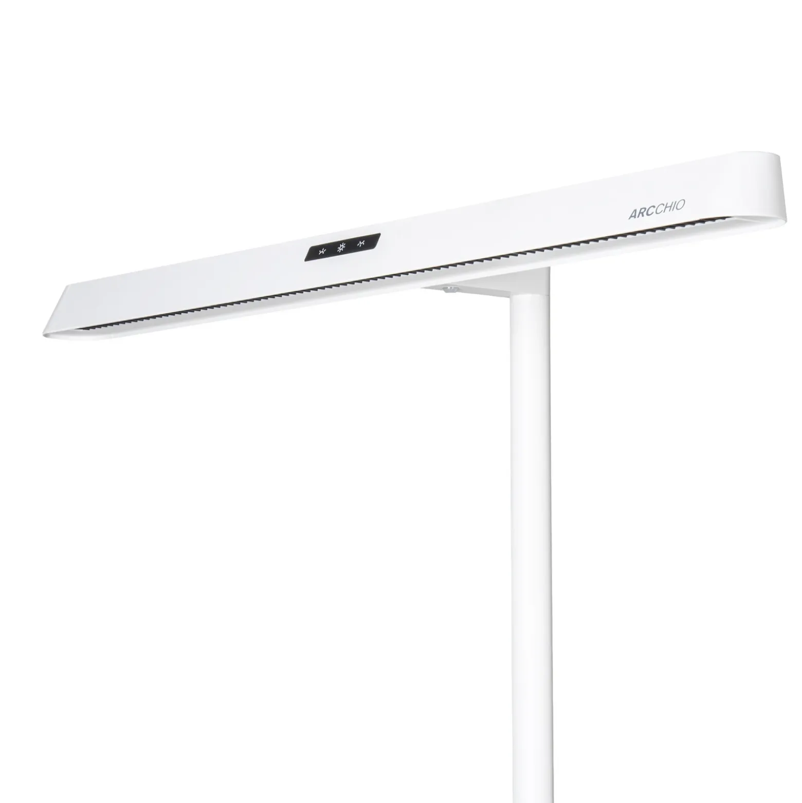 Lámpara de pinza LED Arcchio Shax, blanca, con sensor, atenuable, 4.000 K