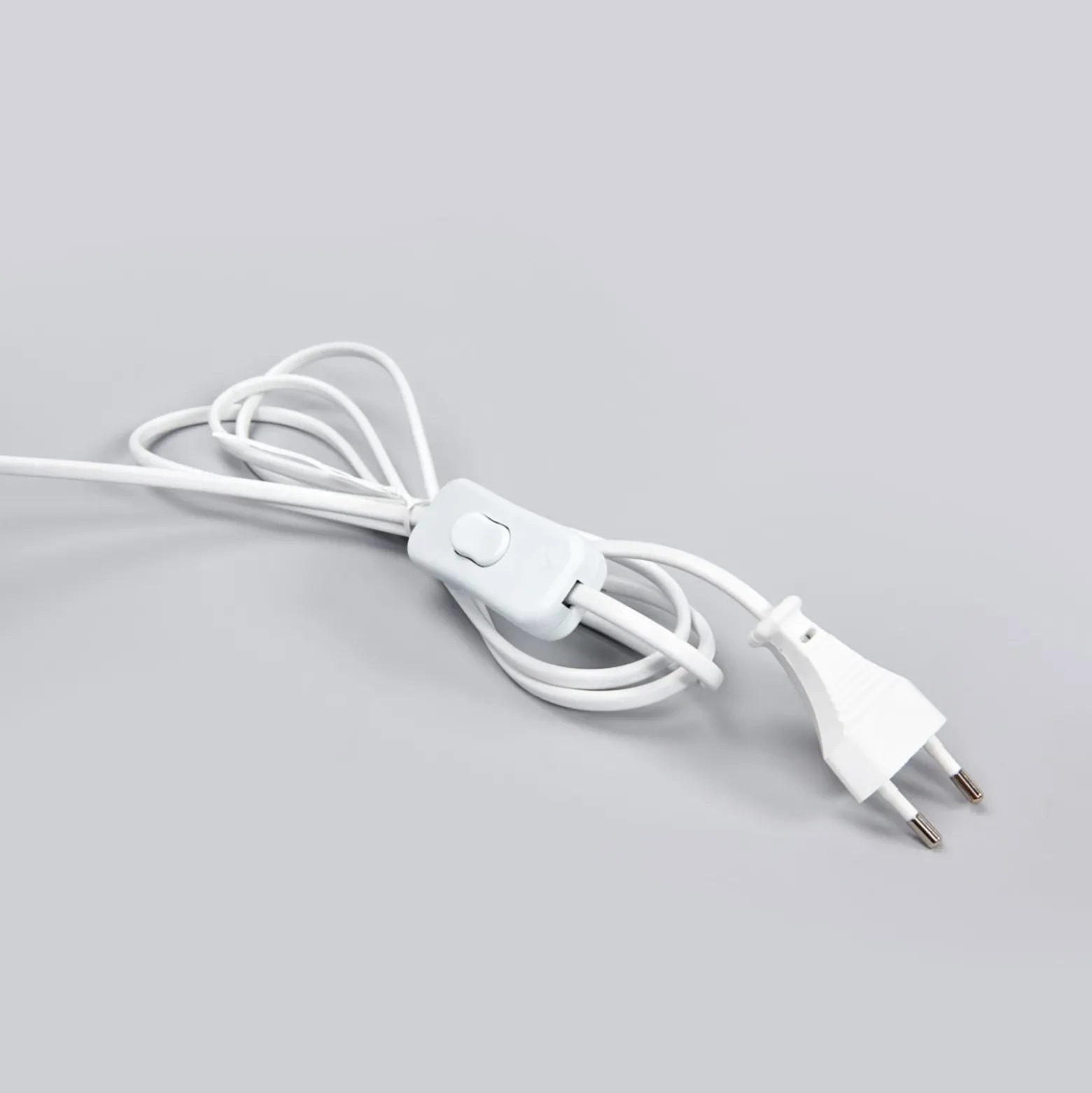 Lámpara de pinza LED Lindby Milow, blanca, metal, 36 cm de altura
