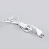 Lámpara de pinza LED Lindby Milow, blanca, metal, 36 cm de altura