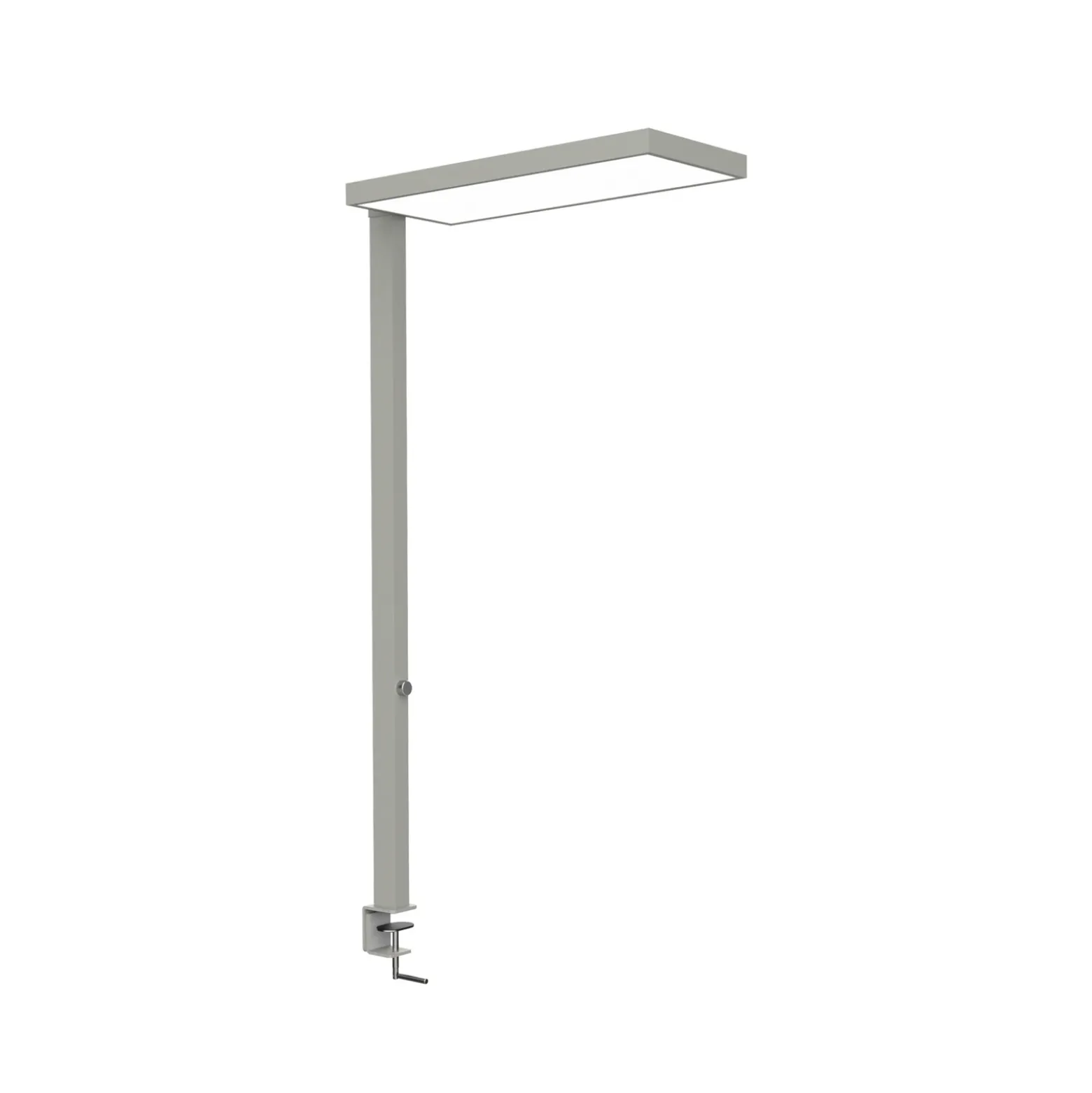 Lámpara de pinza LED MAULjura, color plateado, atenuable, 100 cm
