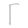 Lámpara de pinza LED MAULjura, color plateado, atenuable, 100 cm