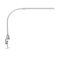 Lámpara de pinza LED MAULpirro, blanca, altura 37 cm, atenuable