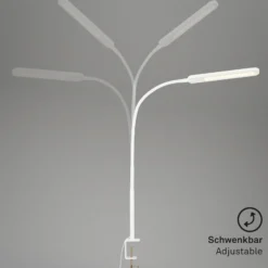 Lámpara de pinza LED Servo, atenuable, CCT, blanco