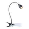 Lámpara de pinza LED Tulip, negro