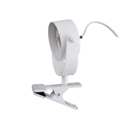 Lámpara de pinza Lindby Jyla, blanco mate, GX53