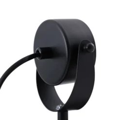 Lámpara de pinza Lindby Jyla, negro mate, GX53