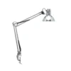 Lámpara de pinza MAULstudy, plata brillante, altura 44 cm, metal