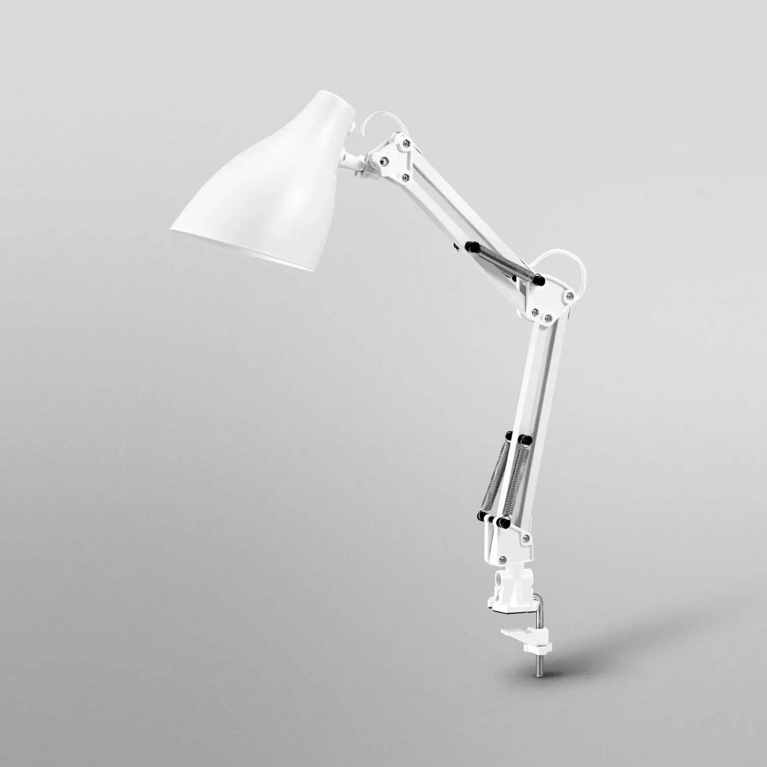 Lámpara de pinza OSRAM Office Line Desk Pear Clip, blanca, E27