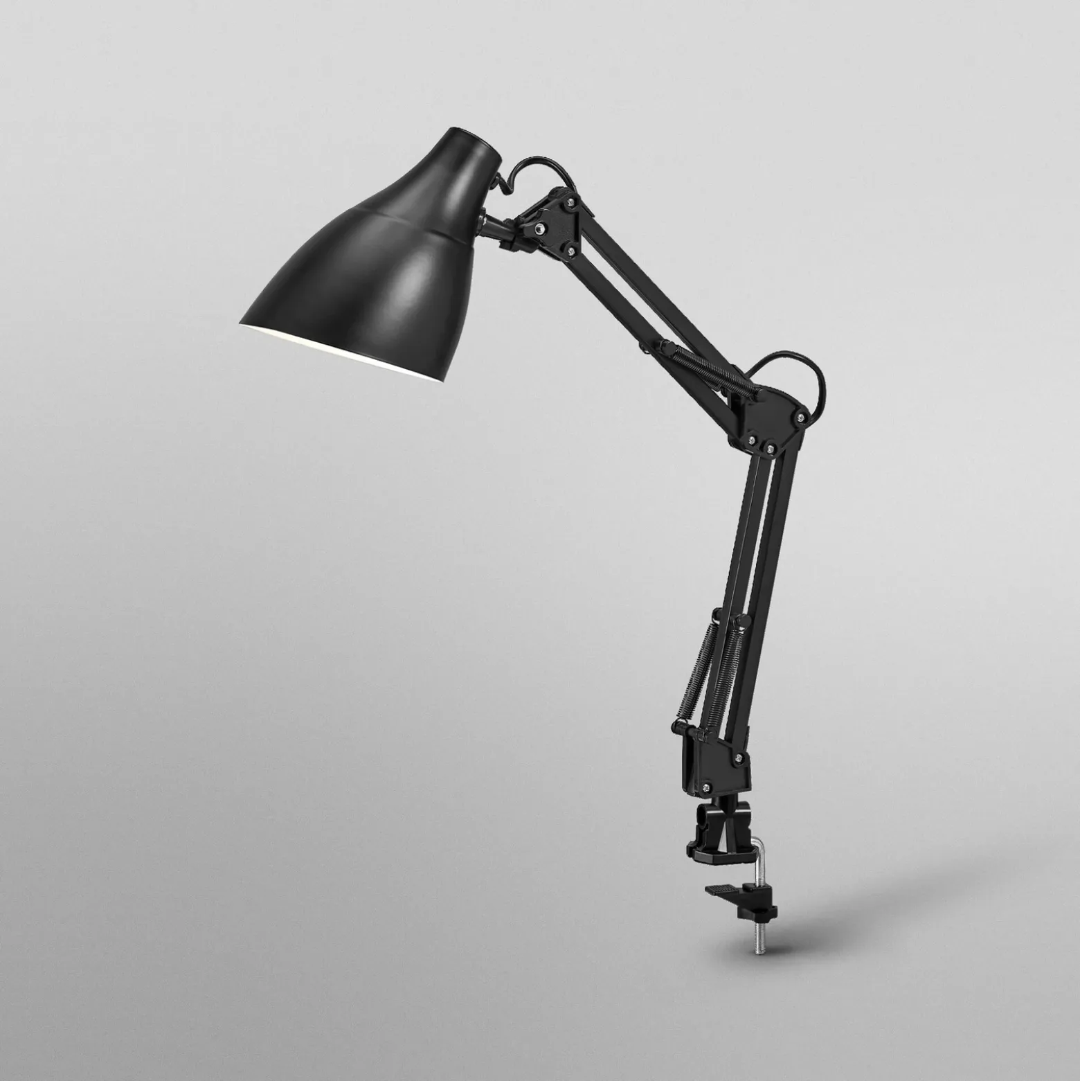 Lámpara de pinza OSRAM Office Line Desk Pear Clip, negra, E27