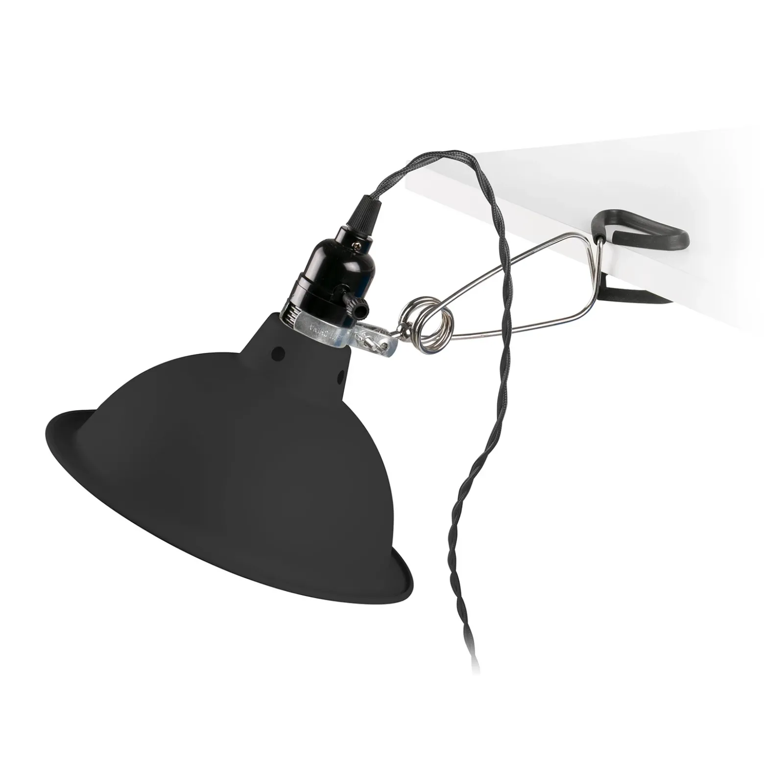 Lámpara de pinza Pepper, negro