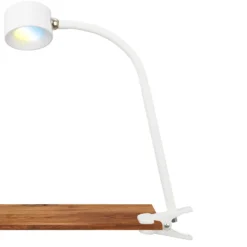 Lámpara de pinza recargable LED Tari, blanca, CCT, regulador táctil, USB