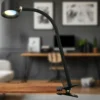 Lámpara de pinza recargable LED Tari, negra, CCT, regulador táctil, USB