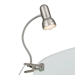 Lámpara de pinza Samala satén