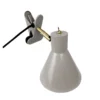 Lámpara de pinza Sleep de Dyberg Larsen, marrón, Ø 15 cm, acero