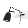 Lámpara de pinza Studio, negro/crema