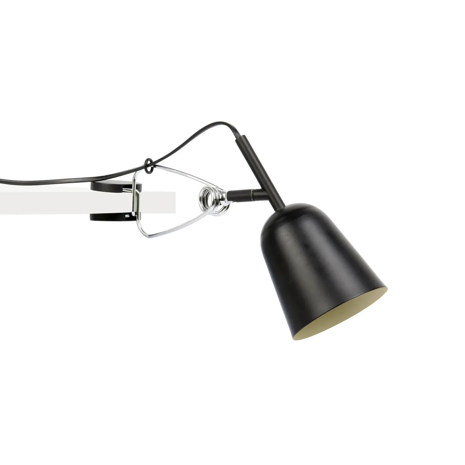 Lámpara de pinza Studio, negro/crema