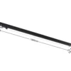 lámpara de riel LED Arcchio Harlow, negro, 109 cm, 3000 K
