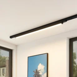 lámpara de riel LED Arcchio Harlow, negro, 109 cm, 3000 K