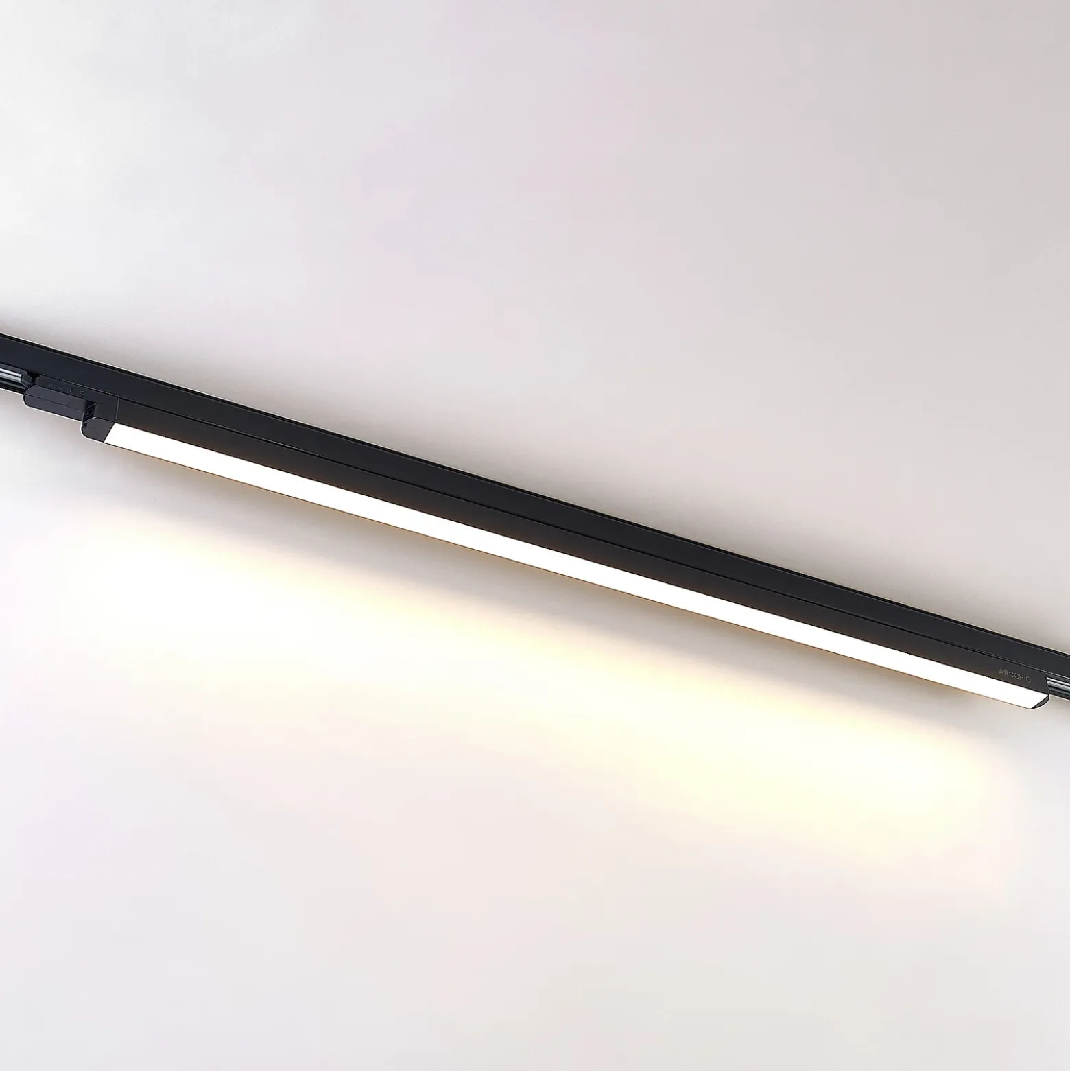 lámpara de riel LED Arcchio Harlow, negro, 109 cm, 3000 K