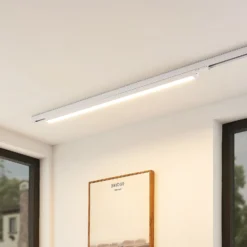 Lámpara de riel LED Arcchio Harlow, blanca, 109 cm, 3000 K