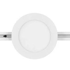 Lámpara de riel LED Camillus para DUOline, blanco, Ø 17 cm