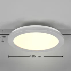 Lámpara de riel LED Camillus para DUOline, titanio, Ø 26 cm