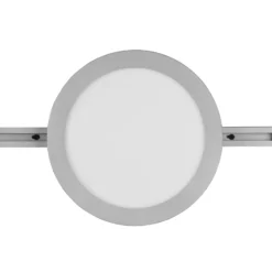 Lámpara de riel LED Camillus para DUOline, titanio, Ø 26 cm