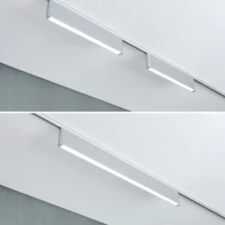 Lámpara de riel LED Paulmann URail Ceris, cromada, 4000 K, 37 cm