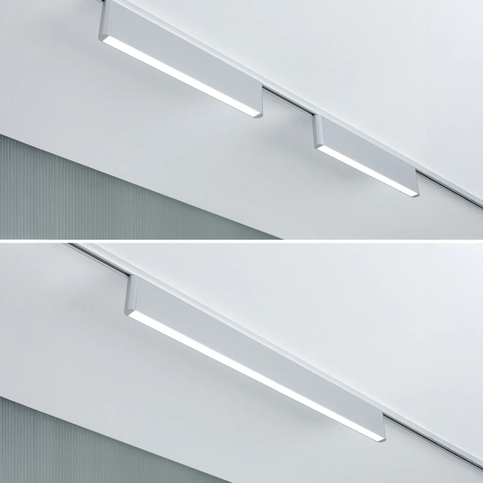 Lámpara de riel LED Paulmann URail Ceris, cromada, 4000 K, 37 cm