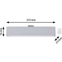 Lámpara de riel LED Paulmann URail Ceris, cromada, 4000 K, 37 cm
