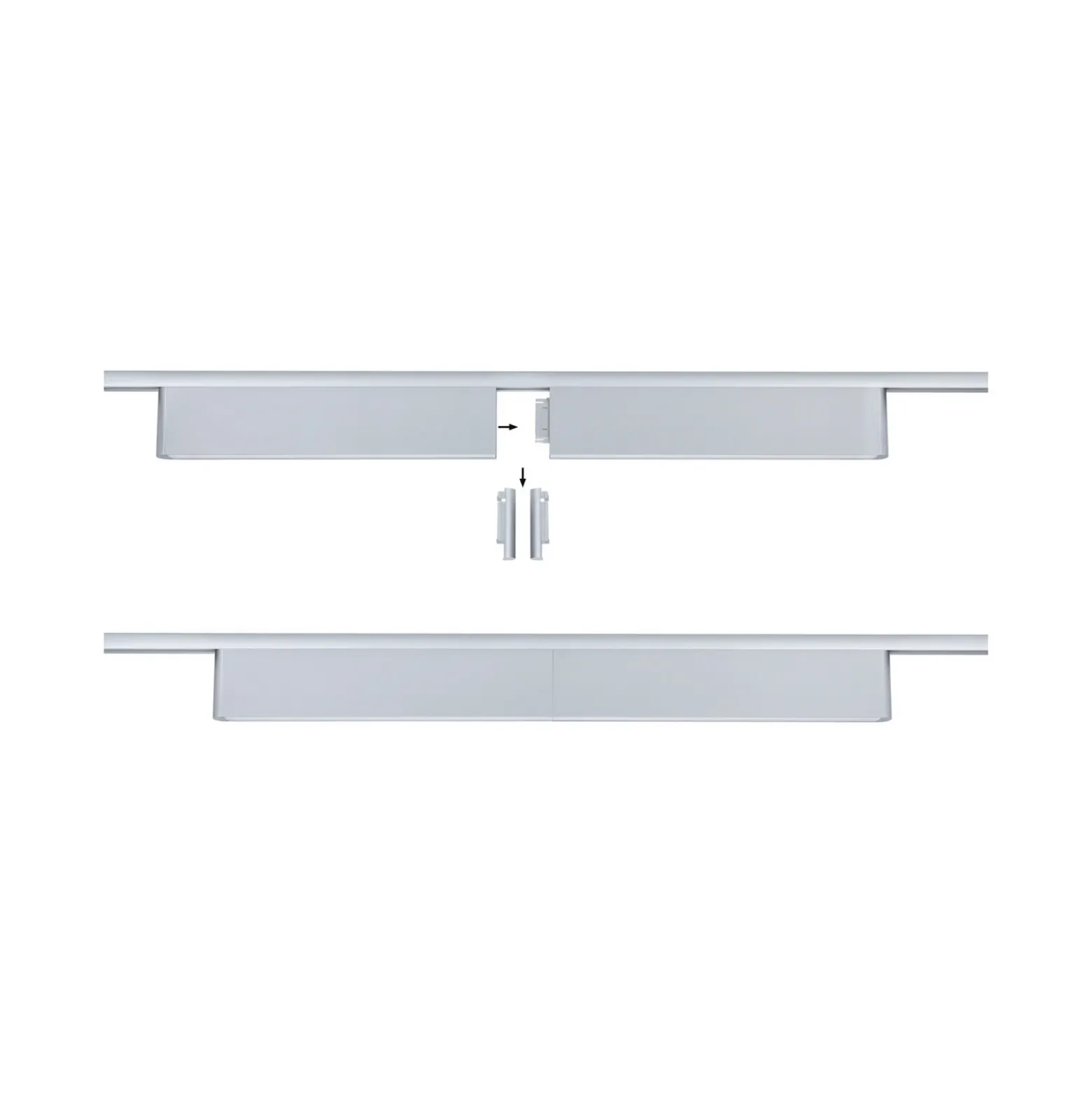 Lámpara de riel LED Paulmann URail Ceris, cromada, 3000 K, 37 cm