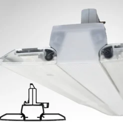 Lámpara de riel LED trifásica MEGAMAN Xavier 4000 K, blanca, 60 cm