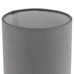 Lámpara de sobremesa Claire con pant. de tela gris