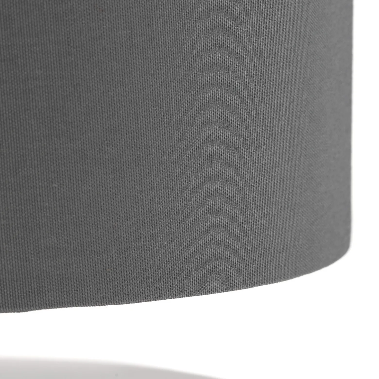 Lámpara de sobremesa Claire con pant. de tela gris