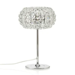 Lámpara de sobremesa DIAMOND con cristales, 24 cm