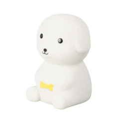 Lámpara de sobremesa LED Puppy, perro, blanco, RGB, atenuable